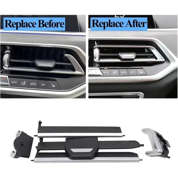 Kit de réparation de Clip coulissant de lame de climatiseur de calandre de ventilation centrale avant gauche droite de voiture pour BMW X5 G05 X6 G06 X7 G07 64119458543