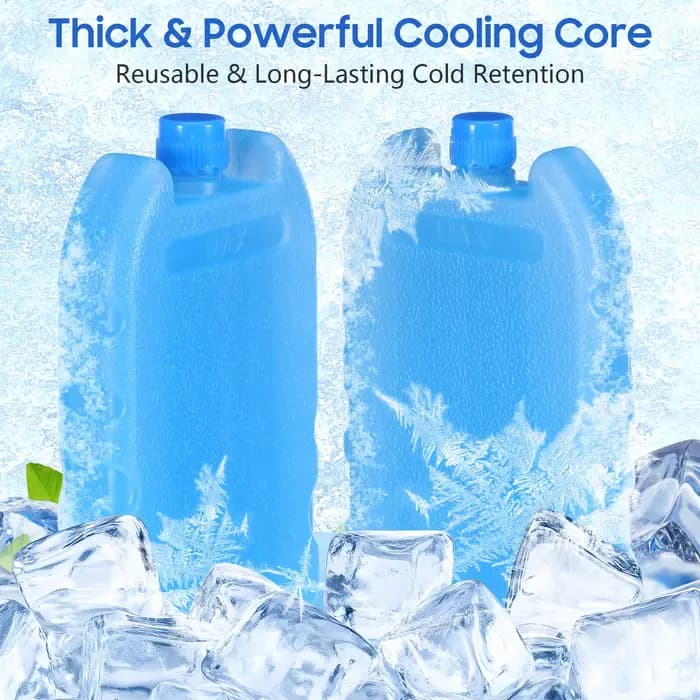 8 blocs de glace réutilisables et flexibles pour refroidisseur d'air