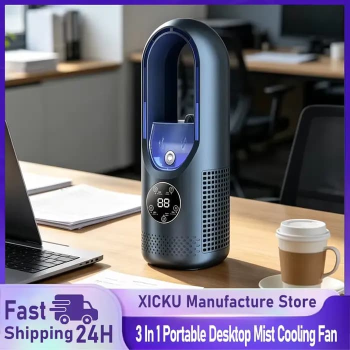 Mini climatiseur portable USB silencieux avec humidification