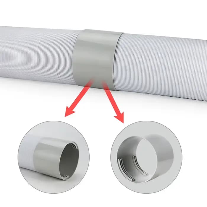 Tuyau d'extension de conduit télescopique flexible 130/150 mm pour climatiseur mobile – Accessoire