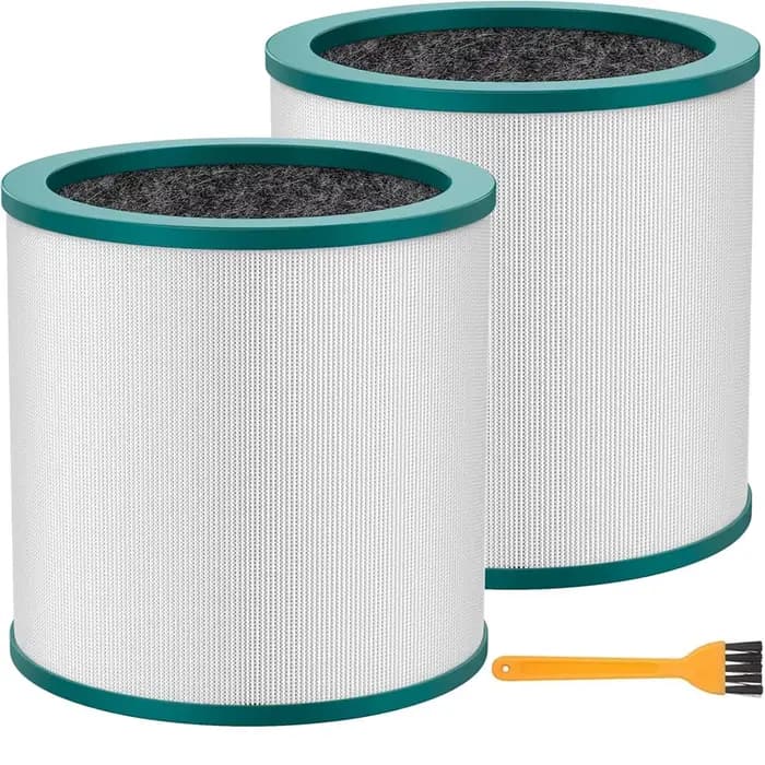 Lot de 2 filtres de remplacement pour purificateur d'air Dyson Tower Pure Cool Link TP01, TP02, TP03