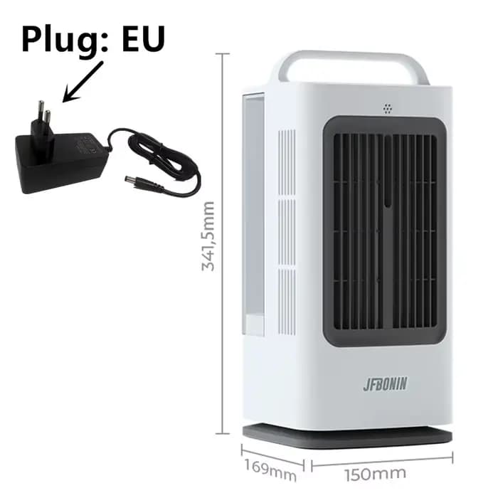Ventilateur Climatiseur Portable 2026 avec Contrôle Tactile Intelligent et Minuterie – Refroidisseur