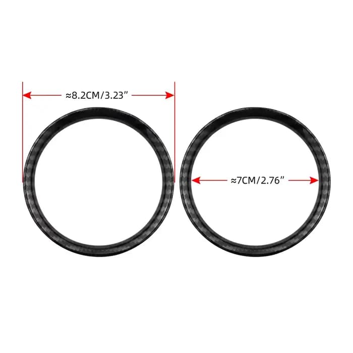 Lot de 2 caches de cadre de sortie d'air conditionné pour Nissan NAVARA NP300 2015-2024 2025 – Accessoires de garniture de bague de ventilation avant