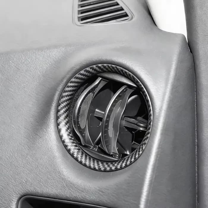 Lot de 2 caches de cadre de sortie d'air conditionné pour Nissan NAVARA NP300 2015-2024 2025 – Accessoires de garniture de bague de ventilation avant