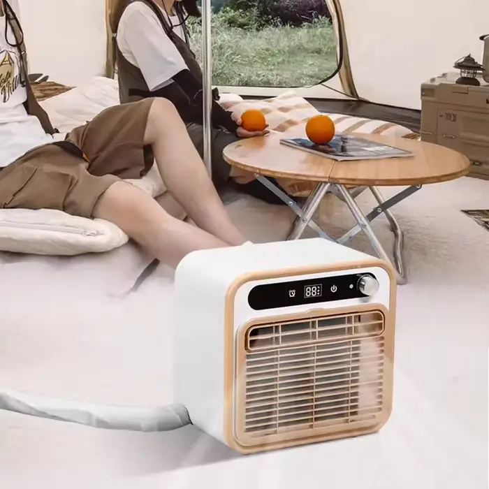 Climatiseur portable 1,5M, télécommande et contrôle Wi-Fi, sans installation pour tente de camping e